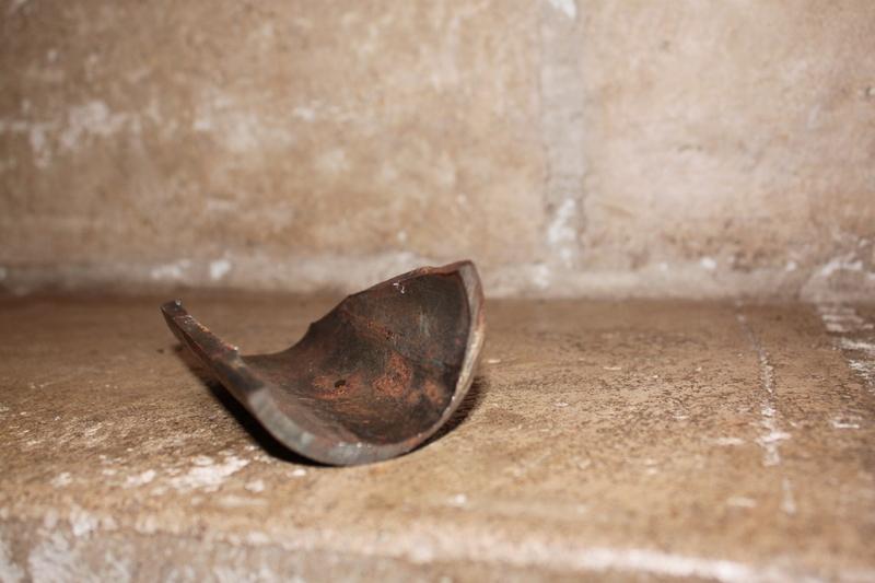 Texas Oilfield Iron Pipe Piece on Stone