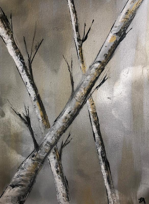 Birch Tree Silver Gold